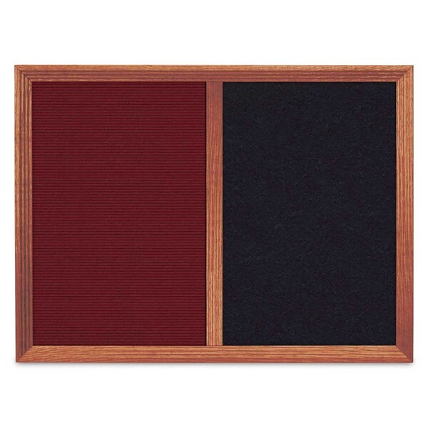 Enclosed Corkboard, 1 Door, 18"x24", 4" Fra